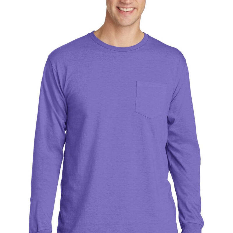 Beach Wash ® Garment Dyed Long Sleeve Pocket Tee Thumbnail