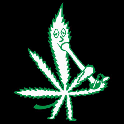 Leaf Smoking a Bong - Unisex Cotton Tee Design
