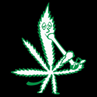 Leaf Smoking a Bong - Women's T-Shirt Design