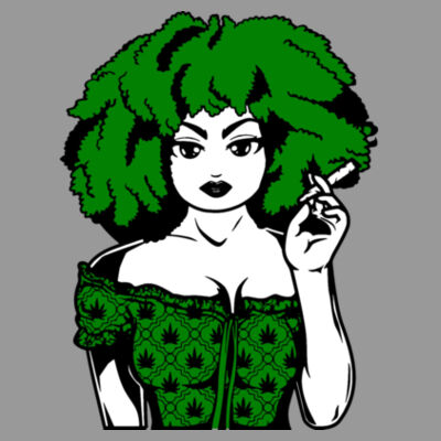 Bad B*tch With a Joint - Women's T-Shirt Design