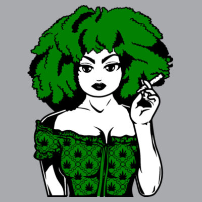 Bad B*tch With a Joint - Hooded Sweatshirt Design