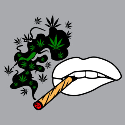 Smoking Lips - Hooded Sweatshirt Design