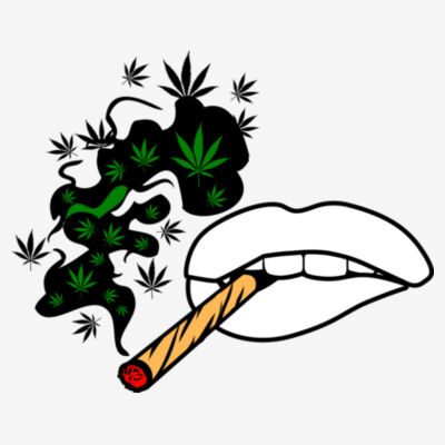 Smoking Lips - 11x11 DTF Transfer Design