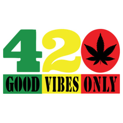 420 Good Vibes Only - Unisex Cotton Tee Design