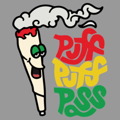 Puff Puff Pass - Unisex Cotton Tee Design