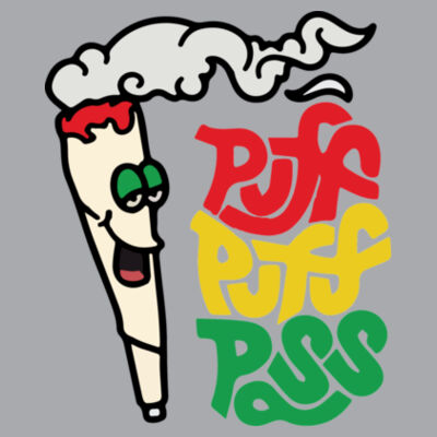 Puff Puff Pass - Hooded Sweatshirt Design