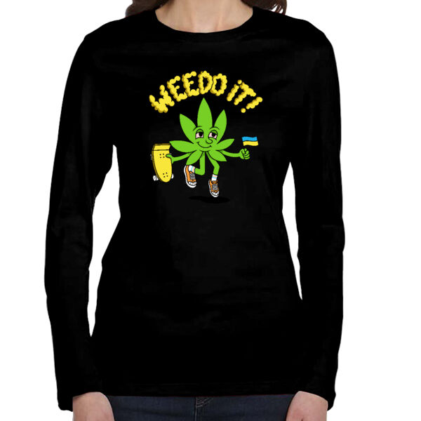 Weed It - Ladies' Jersey Long-Sleeve T-Shirt Thumbnail