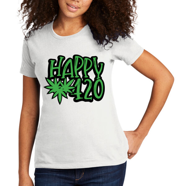 Happy 420 - Women's T-Shirt Thumbnail