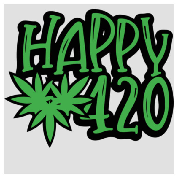 Happy 420 - 11x11 DTF Transfer Thumbnail