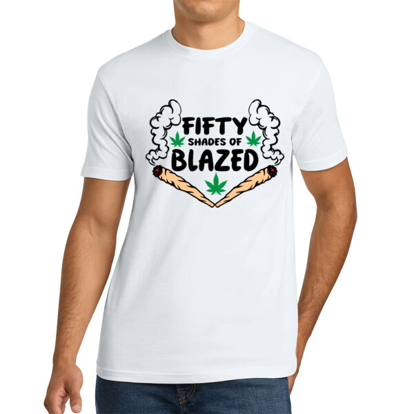 Fifty Shades of Blazed - Unisex Cotton Tee Thumbnail