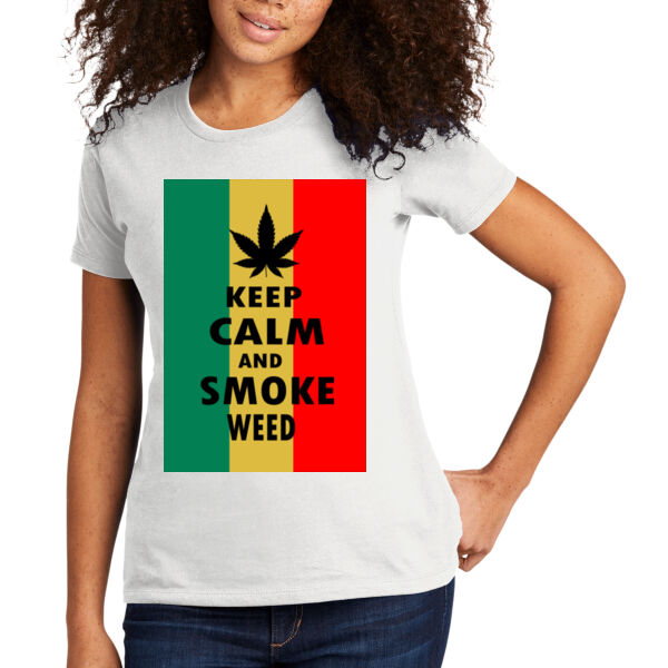 Keep Calm and Smoke Weed - Women's T-Shirt Thumbnail