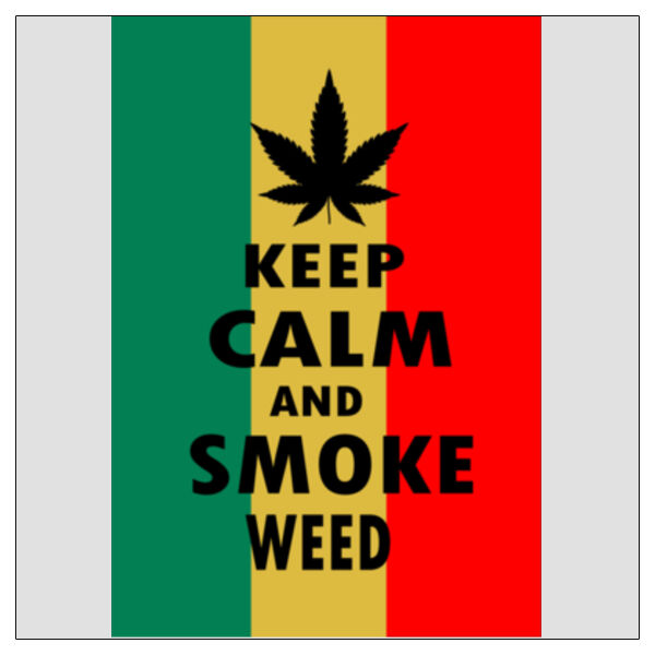 Keep Calm and Smoke Weed - 11x11 DTF Transfer Thumbnail