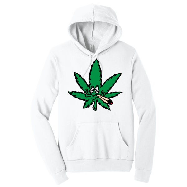 Smoking Leaf Charicture - Hooded Sweatshirt Thumbnail