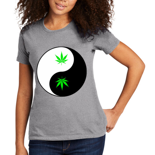 Weed Yin Yang - Women's T-Shirt Thumbnail