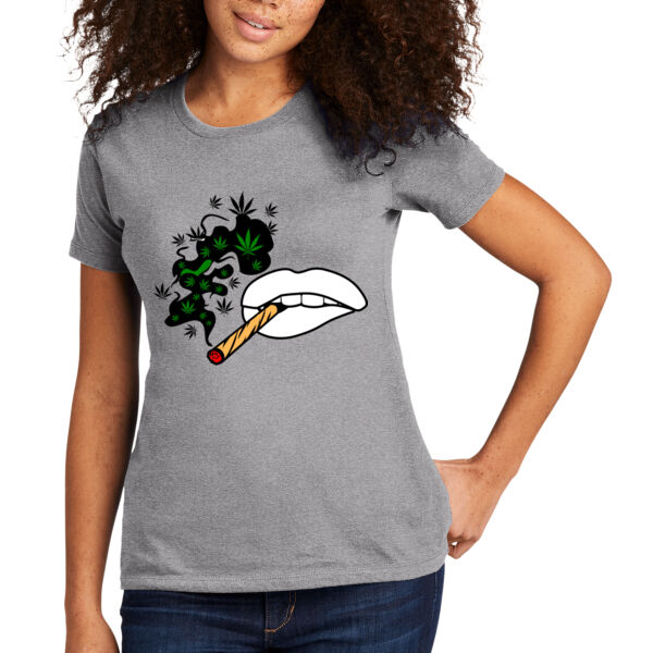 Smoking Lips - Women's T-Shirt Thumbnail