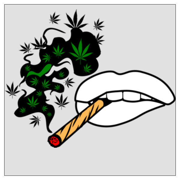 Smoking Lips - 11x11 DTF Transfer Thumbnail