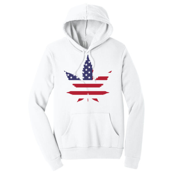 American Flag Weed Leaf - Hooded Sweatshirt Thumbnail