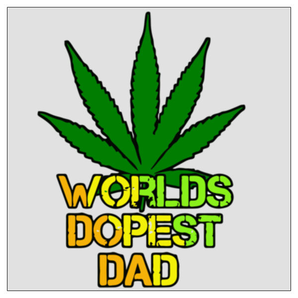 Worlds Dopest Dad - 11x11 DTF Transfer Thumbnail