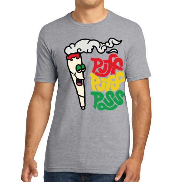 Puff Puff Pass - Unisex Cotton Tee Thumbnail