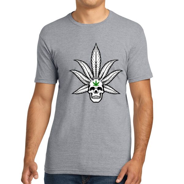 Skull Weed Leaf - Unisex Cotton Tee Thumbnail