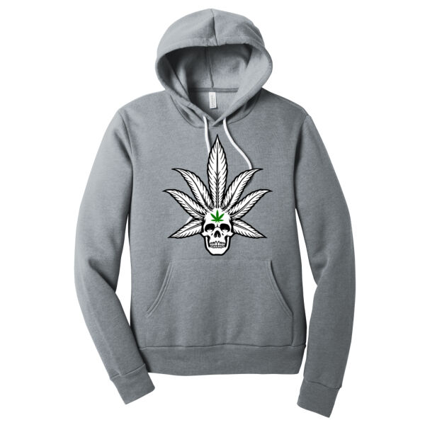 Skull Weed Leaf - Hooded Sweatshirt Thumbnail