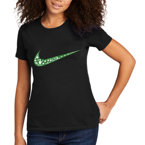 Nike with Weed Icons - Women's T-Shirt Thumbnail