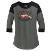 Women's Heritage Blend 3/4 Sleeve Baseball Raglan Tee Thumbnail