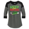 Women's Heritage Blend 3/4 Sleeve Baseball Raglan Tee Thumbnail