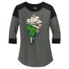 Women's Heritage Blend 3/4 Sleeve Baseball Raglan Tee Thumbnail
