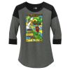 Women's Heritage Blend 3/4 Sleeve Baseball Raglan Tee Thumbnail